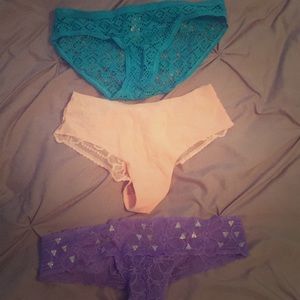 Set of 3 Victoria’s Secret and Pink underwear